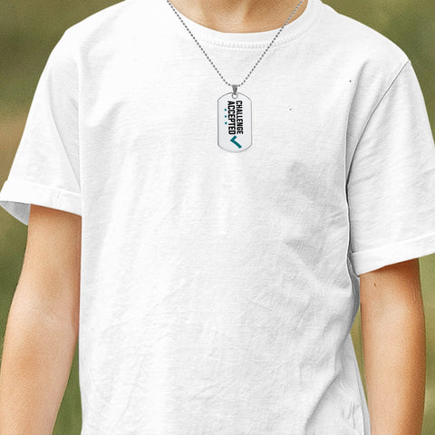 Challenge Accepted - Pendant Necklace + Wristband Combo