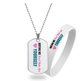 Hating Me Won't Make You Love Yourself - Pendant Necklace + Wristband Combo