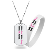 Kind Sweet. Kinda Savage. Kinda Me. Period. - Pendant Necklace + Wristband Combo
